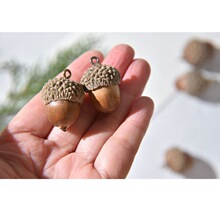 带橡果配件羊角干果钉手作很真的橡子DIY天然