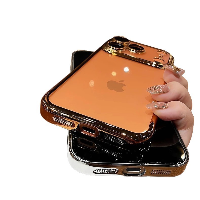 适用苹果17PROMAX手机壳PC电镀玻璃镜头膜iPhone16全包防摔保护套|undefined