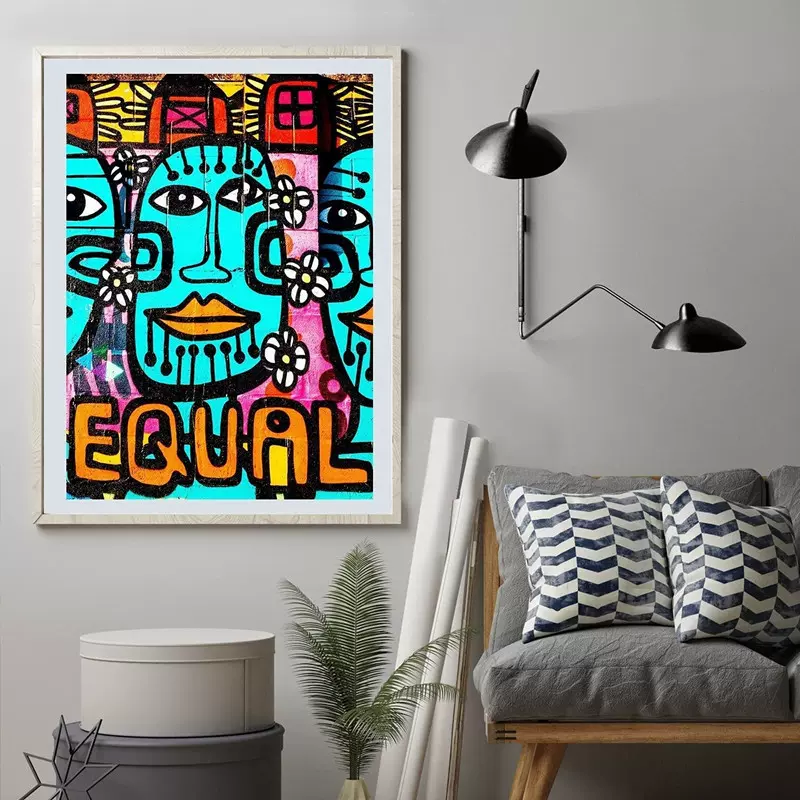 新款家居装饰diy爆款钻石画抽象艺术装饰画 跨境货源圆钻画批发