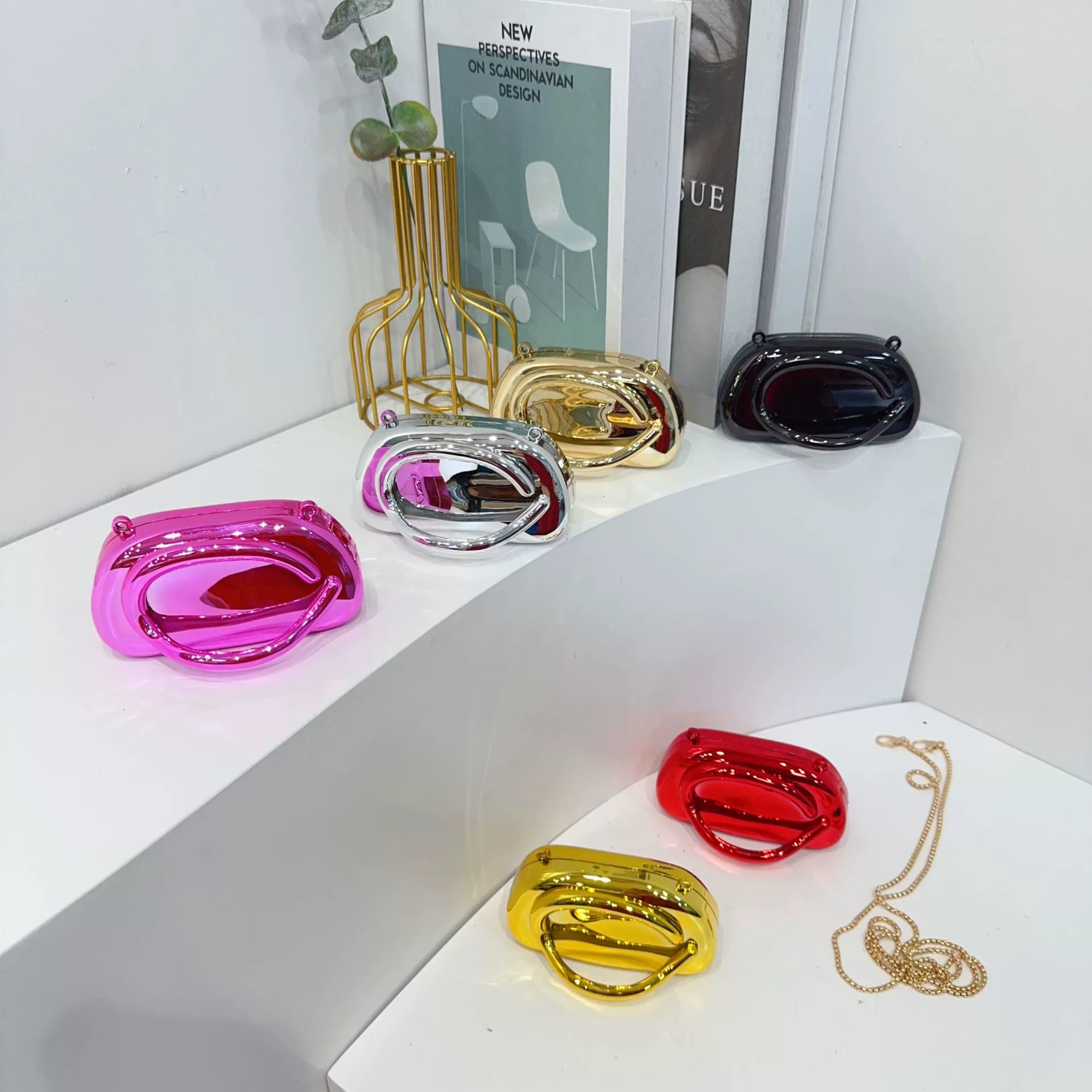 Миниатюрная вечерняя сумочка-кошелек из акрила,  сумочка для помады,  ручная сумка через плечо,  в стиле трансграничных интернет-знаменитостей.