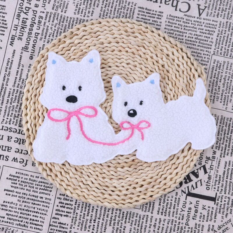 Factory Direct Sales DIY Couple Clothes Cute Puppy Sewing Handmade Embroider Stickers down Jacket Sweater Sweatshirt Repair
