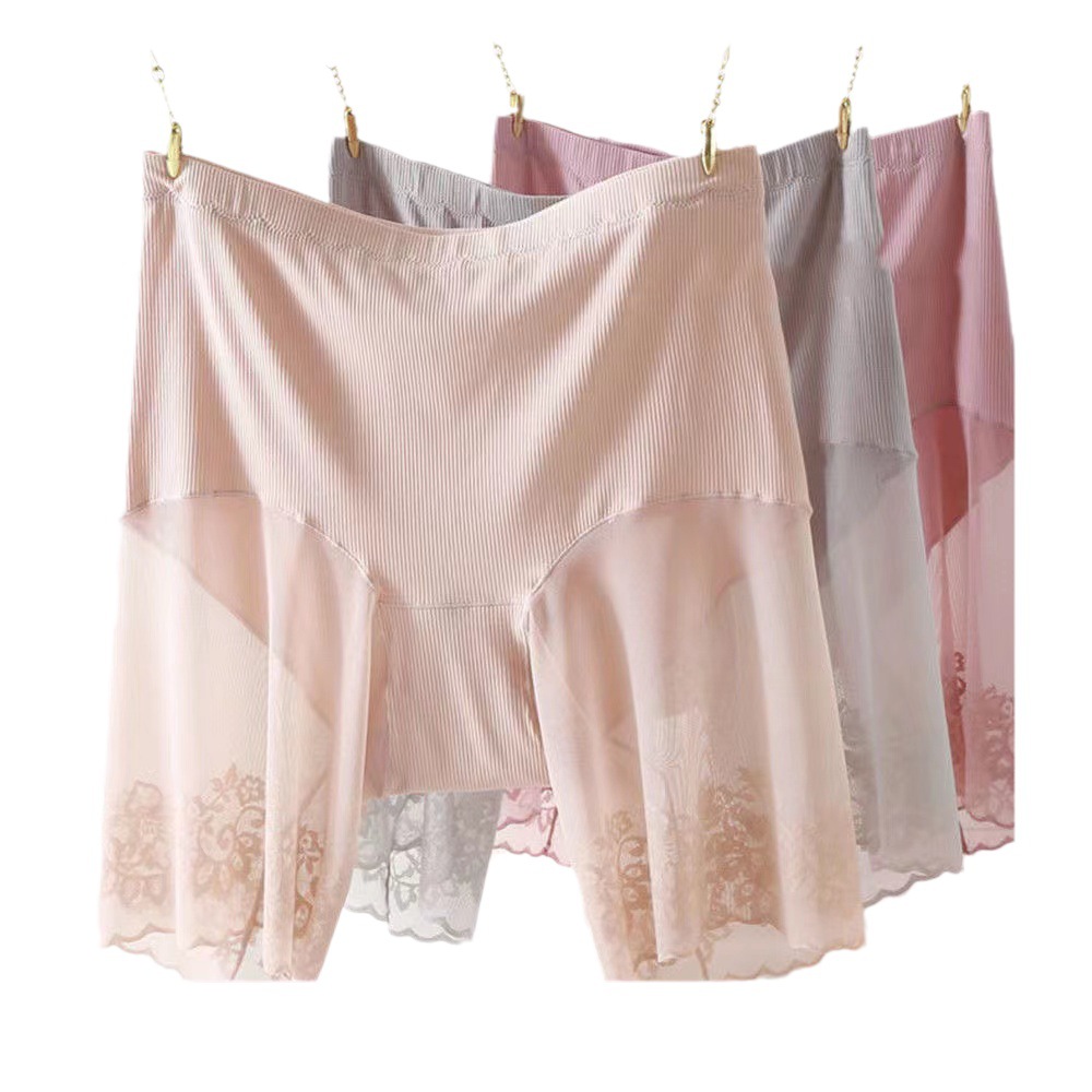 Cintura alta cómoda suave transpirable vientre contracción cadera elevación pantalones de seguridad de las mujeres piel-friendly sin fisuras anti-exposición fábrica al por mayor