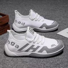 2021 Spring and Summer New Knit Men's Shoes Korean Style Trendy Casual Breathable Mesh Sports Shoes Men's One-Time Shipping