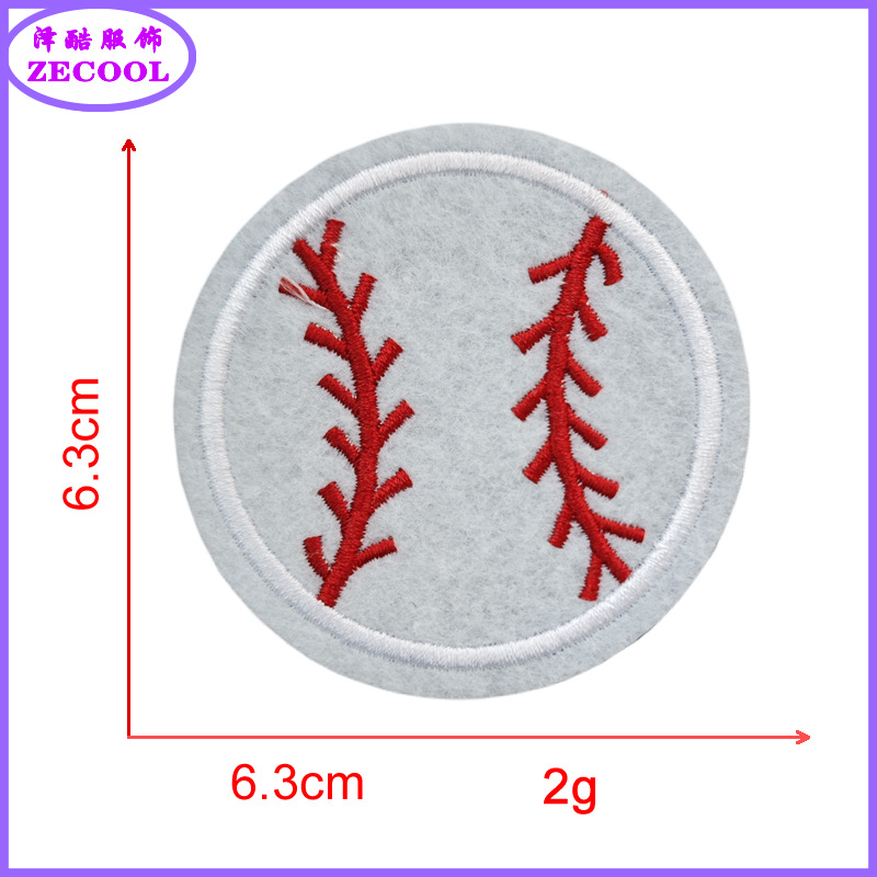 펠트 바닥 * 흰색 * 야구 야구 * 높은 6.5cm * 자수