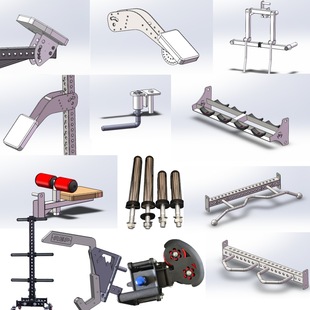 REP Squat Frame 75 Square Pipe Fittings Daquan Side Flat Lever Leg Flexion Stretch Sheet Rod Self-return Hook Universal Push Arm