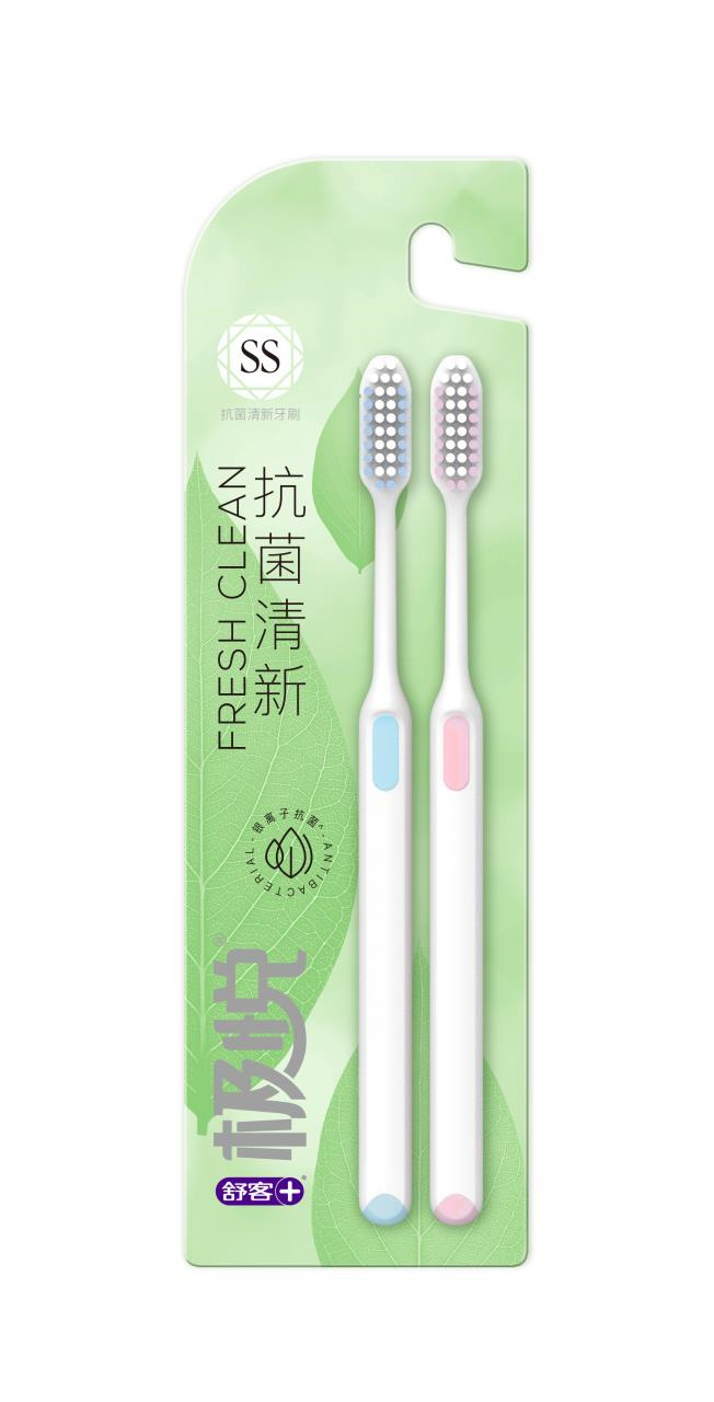 지위에 항균 프레쉬 칫솔 2팩