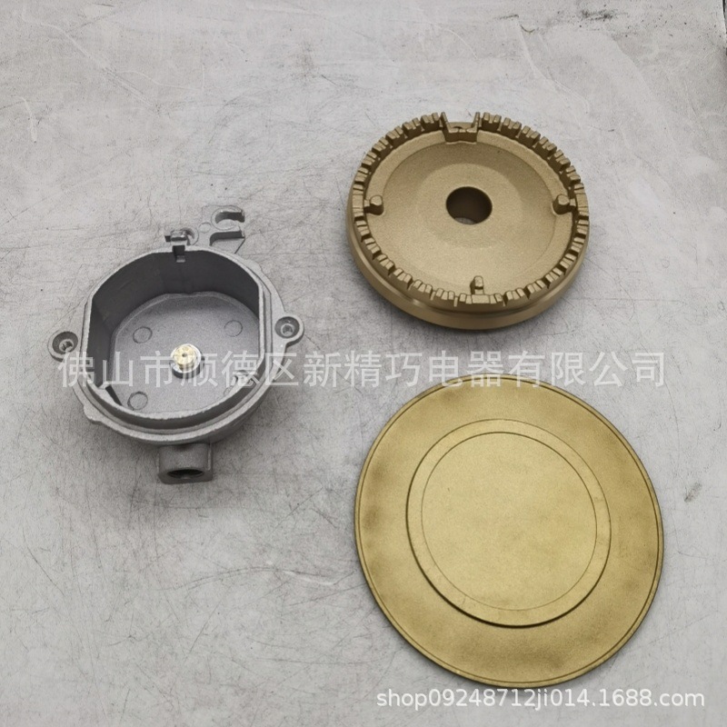 Exportación de accesorios de estufa de gas con tapa de fuego en la cabeza del horno de comercio exterior 100 base de sellado de aceite de lavado ácido de cobre sabaf + plato image 4