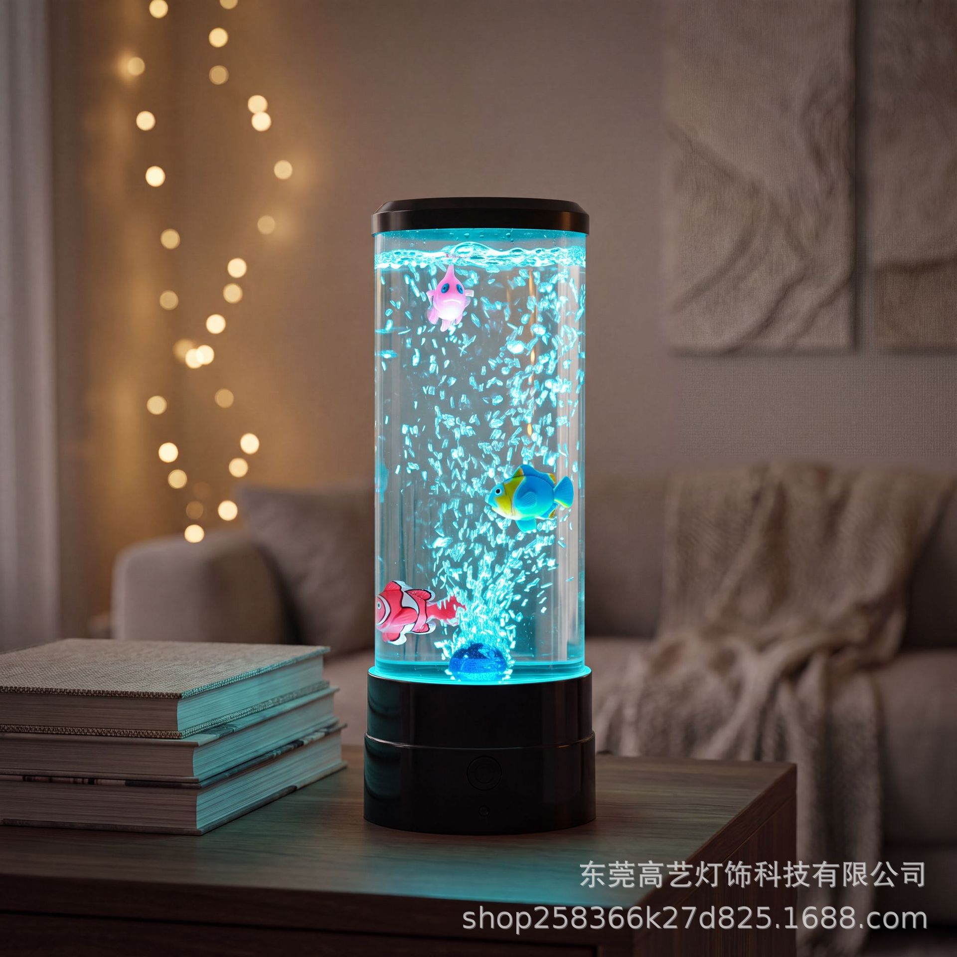 Spot al por mayor lámpara de saliva enchufable lámpara de noche LED regalo creativo habitación de los niños dormitorio burbuja lámpara de pez lámpara de mesa de bricolaje