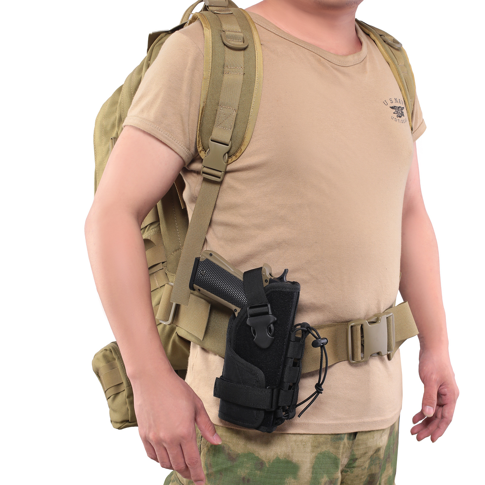 Outdoor Tactical Quick-Draw Holster, Outdoor Real-Life Cs Supplies, Camouflage Gun Bag