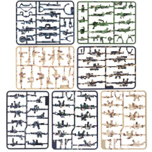 第三方现代军事迷彩武器片狙击冲锋步枪片人仔配件小颗粒拼装积木