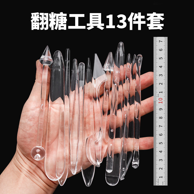 Dough Sculpting Tools Non-Acrylic 13-Piece Set Fondant Carving Knife Tools No-Polishing Dough Sculpting Knife Clay Plasticine