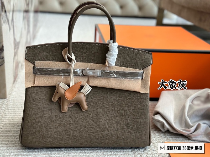 H头层皮铂金包全套包装顶级版本银扣跨境专供一件代发|undefined
