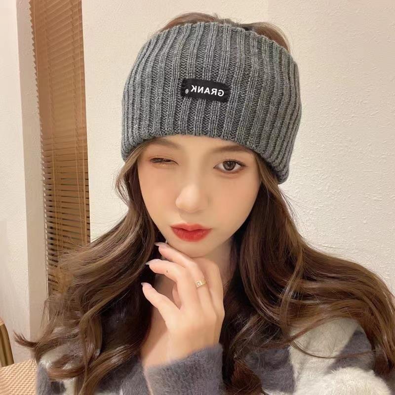 Braza de cabello de punto, cinturón de cabello caliente para proteger la frente, turbante deportivo otoño y invierno, bolsas de mujer diarias, gorras de moda para la cabeza