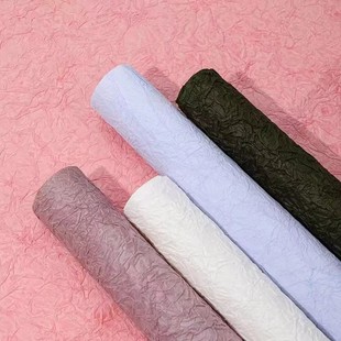 Handmade Stone Pattern Paper Texture Wrinkled Art Paper Flower Bouquet Wrapping Paper Snow Paper Floral Art Materials