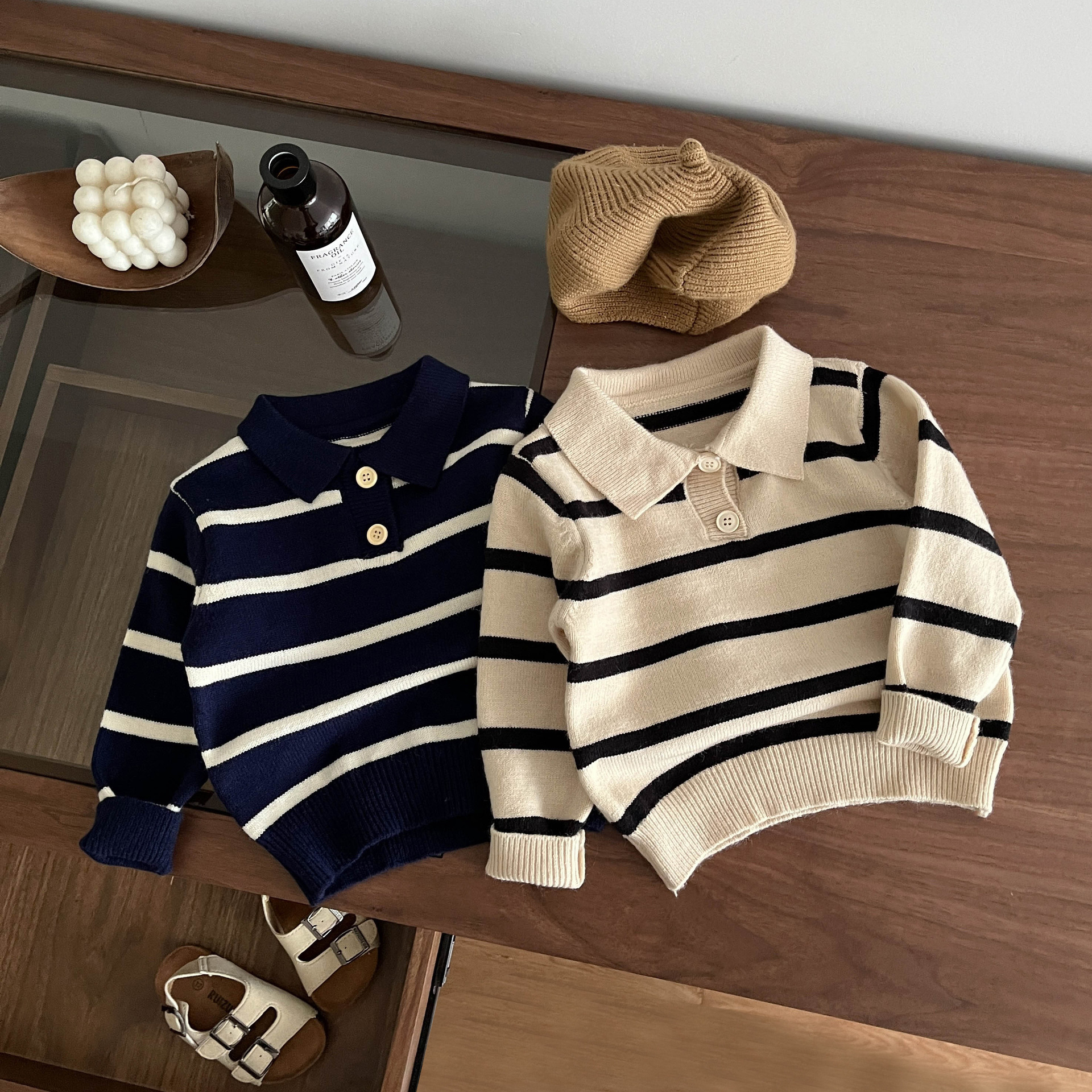 Children's elegant knitted autumn thermal underwear for men and…