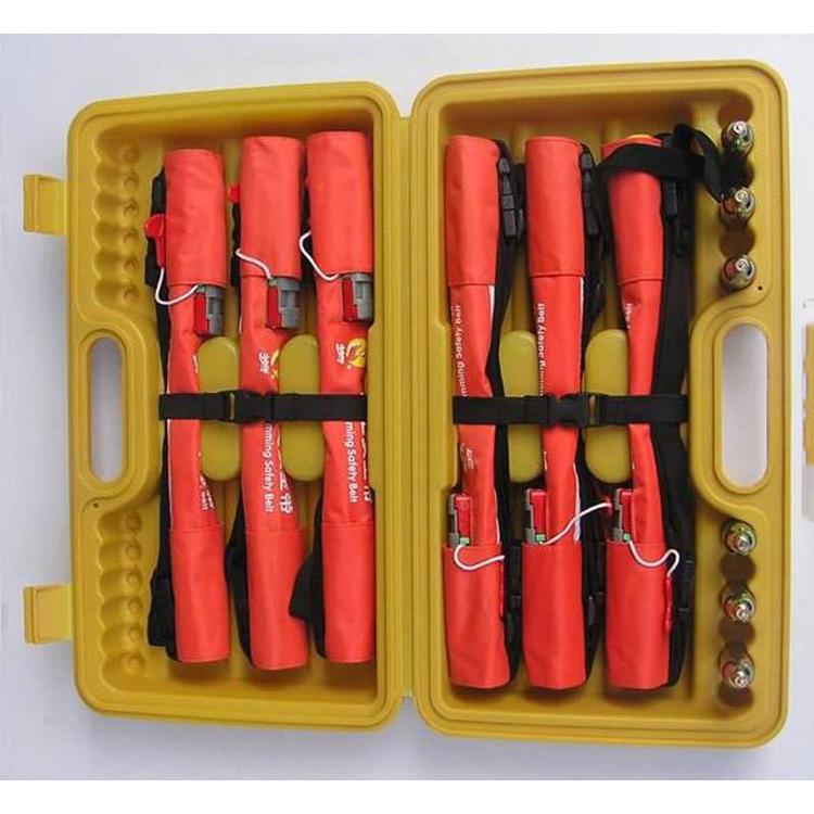 防汛水上救援气胀式防护带水利救生腰带游泳救生带