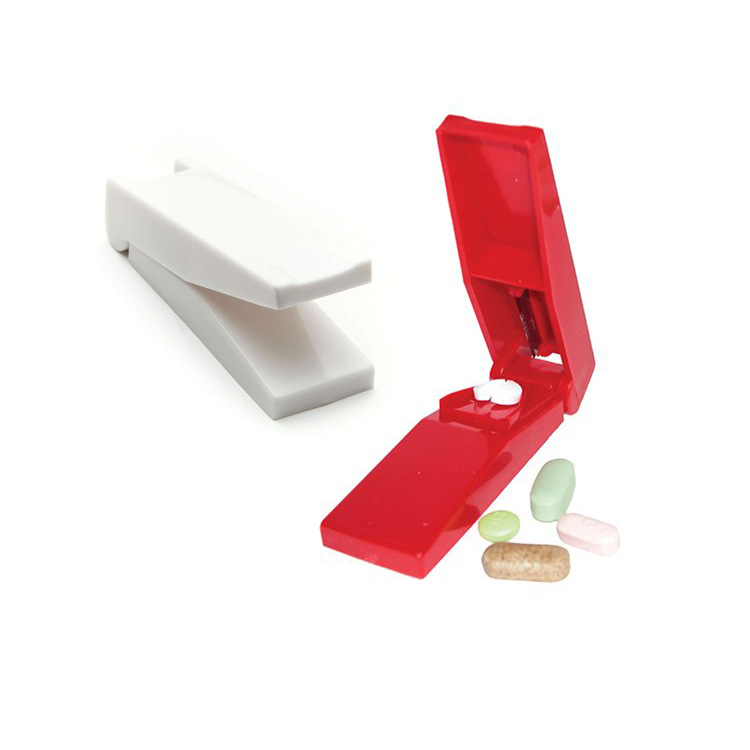翻盖药片切药盒 分药器 Pill Cutter 医药礼品 切片药盒