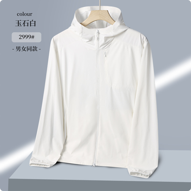 Luz y delgada sensación fría anti-UV 50 + verano al aire libre ropa de pesca protector solar chaqueta de hombre personalizada de alta gama