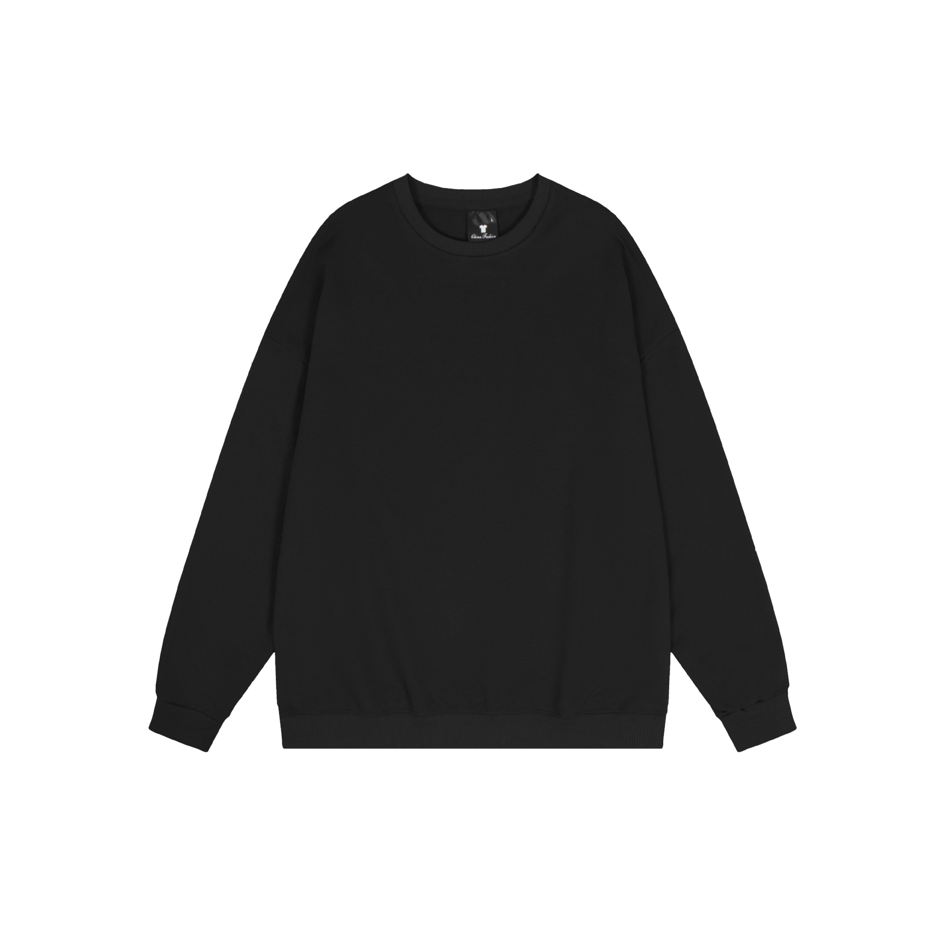 Sudadera de cuello redondo de color sólido TEMU de Amazon transfronteriza, totalmente de poliéster, unisex, manga larga, venta al por mayor directamente de fábrica.