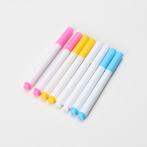 Cross-stitch leather water-soluble pen that dissolves when exposed to water, 12-color cloth tailor's pen, water-disposable marker pen