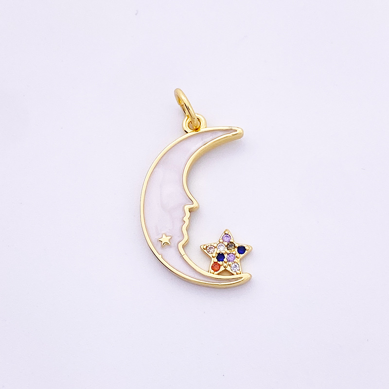 Joyería transfronteriza accesorios circón ojo l diablo palma amor estrella solo colgante diy collar pulsera