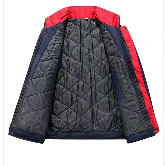 Winter cotton-padded jacket men's and women's overalls thickened cold-proof warm reflective strip jacket cotton-padded jacket outdoor labor protection cold storage site