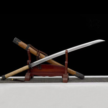 龙泉市刀剑一体花纹钢绣春刀雁翎刀长刀手工锻打宝剑冷兵器未开刃