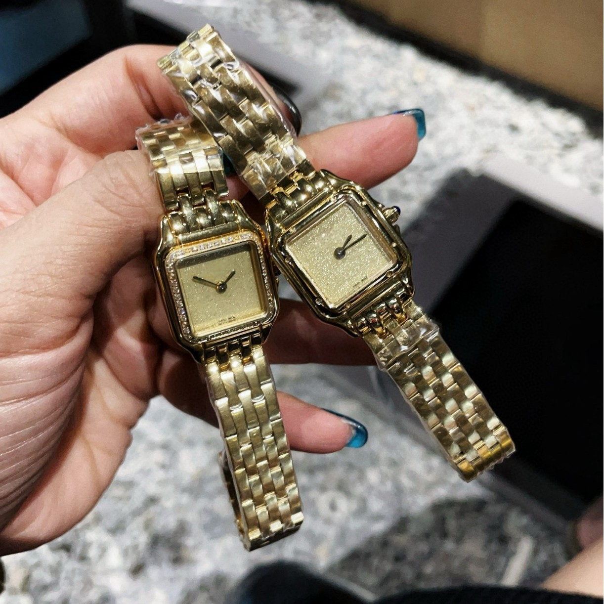 Fashionable classic retro square quartz women's watch stainless…