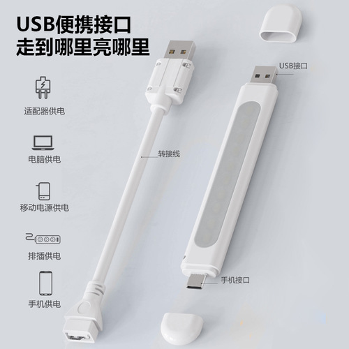 New USB LED night light, phone and Android Type-C dual-use mini desk lamp, gift wholesale, night market stall