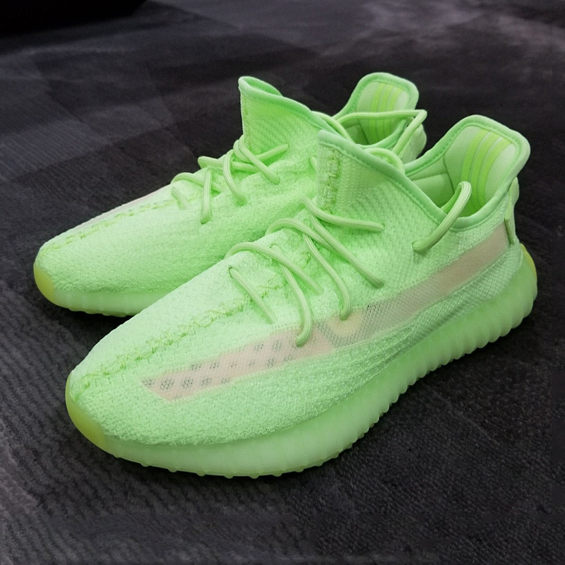 Putian Flying Weave Coconut Shoes 350 Men's Fluorescent Green Really Exploded Luminous Poisoned Authentic Physical Soft Sole Breathable Live Broadcast Putian Flying Weave Coconut Shoes 350 Men's Fluorescent Green Really Exploded Luminous Poisoned Authentic Physical Soft Sole Breathable Live Broadcast