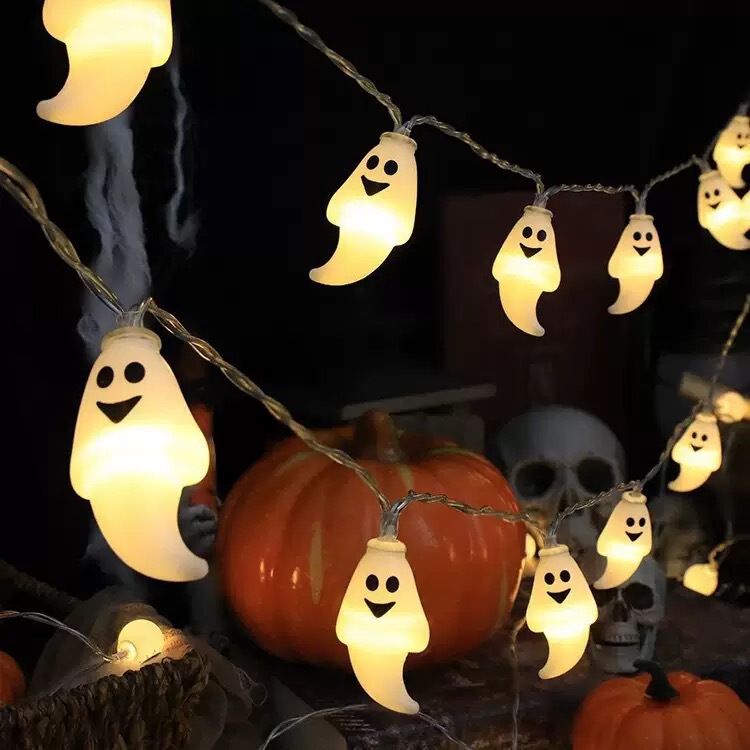 クロスボーダーハロウィン LED パンプキンゴースト目玉ライトストリングソーラーストリングライトゴーストフェスティバルアレンジメント雰囲気装飾ライト|undefined