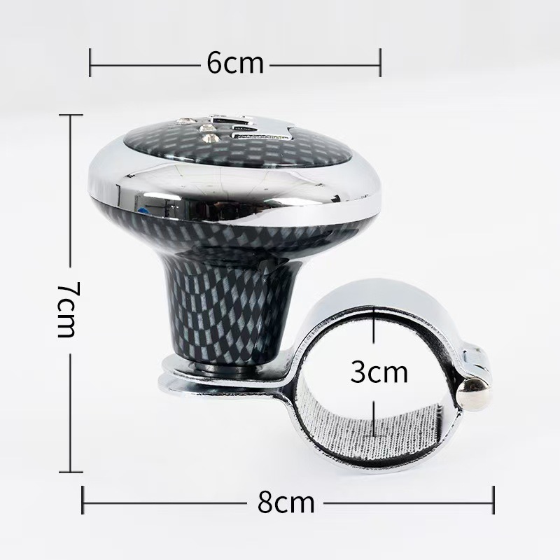 Car steering wheel power ball handle with steel ball bearing, labor-saving steering wheel assistive device