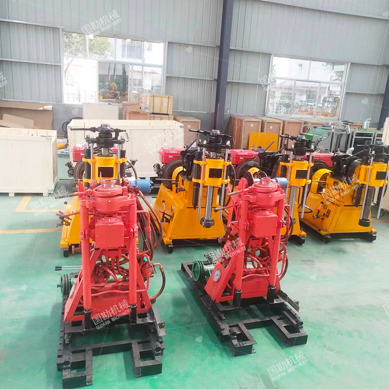 小型50米液压钻井机 家用打井机 工程勘探取芯机履带式岩芯钻机