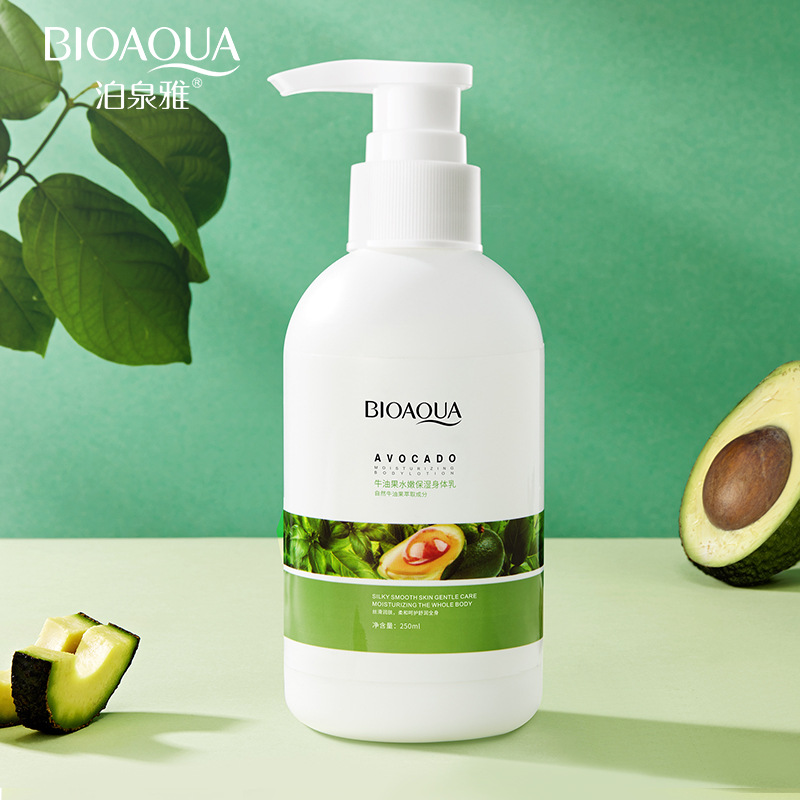 Boquanya aguacate tierna loción corporal hidratante refrescante no grasa anti-secado loción corporal al por mayor