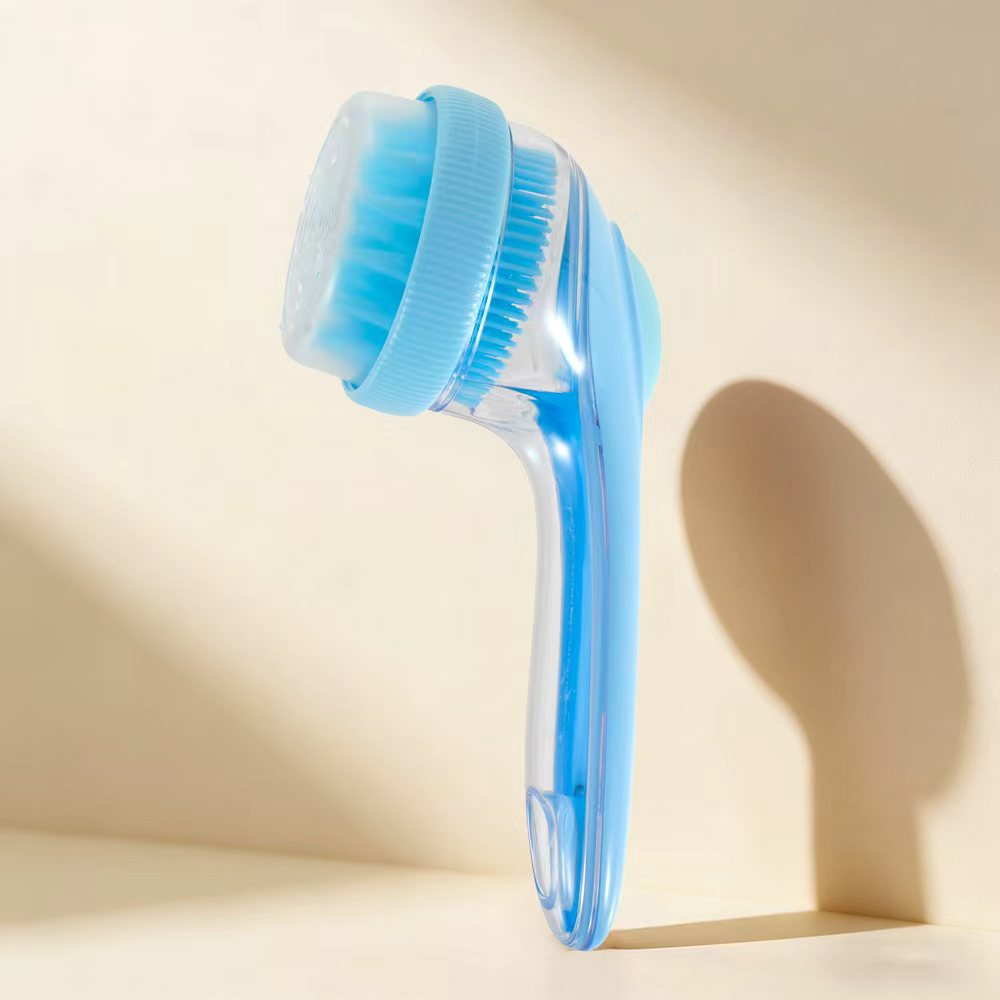 Cepillo Masajeador de Cabeza con Dispensador de Plástico para Baño