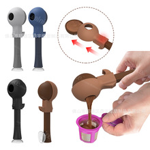 跨境新品硅胶咖啡勺便携式咖啡粉勺创意烘焙工具家用咖啡量勺