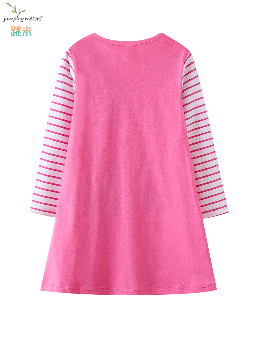 Vestidos infantiles de estilo europeo y americano para primavera y otoño, nueva ropa infantil de otoño, vestidos de niña de manga larga con dibujos animados al por mayor.
