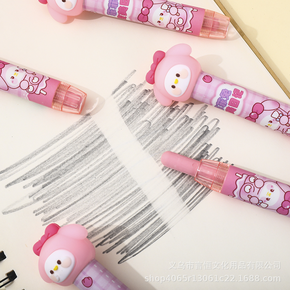 Venta caliente transfronteriza, borrador de prensa de silicona de dibujos animados, borrador limpio y sin dejar marcas, papelería creativa para estudiantes de primaria