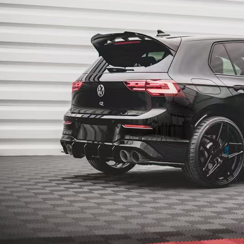 Suitable for Volkswagen Golf 8R rear blade spoiler 2021 Golf R four-out rear lip MAX model modification