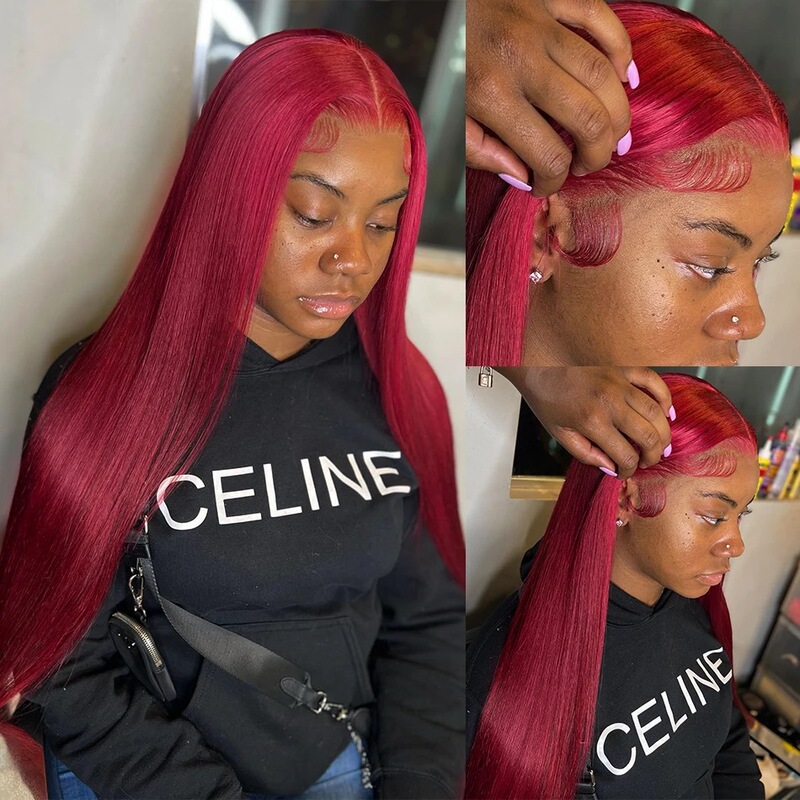 Front lace long straight hair European and American women's hot selling wig set African New lace front wig factory hair generation