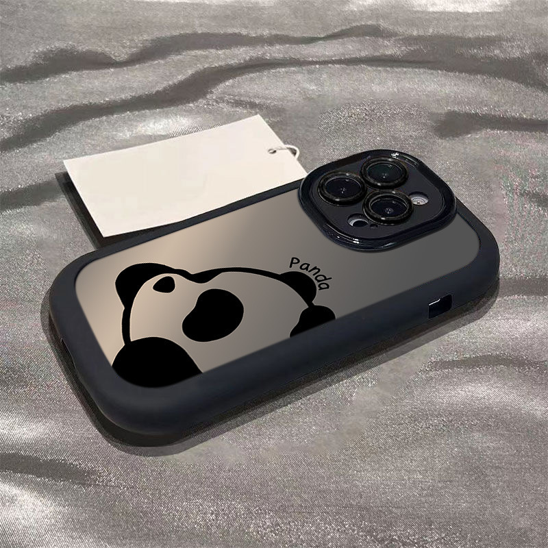 Apple 17 Pro Max New Model 16 Matte 13 Silicone 12 Cartoon Panda 15 Pro Max Phone Case 11 Cute Style