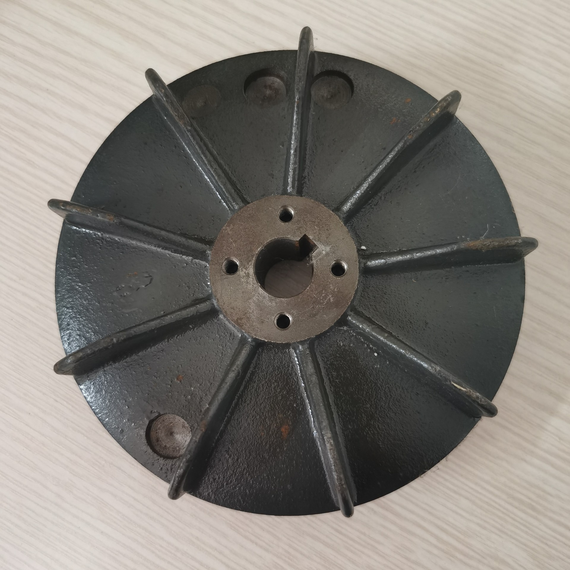 现货供应SANHWA制动电机散热风叶台湾东元刹车电机原装铁风叶/制