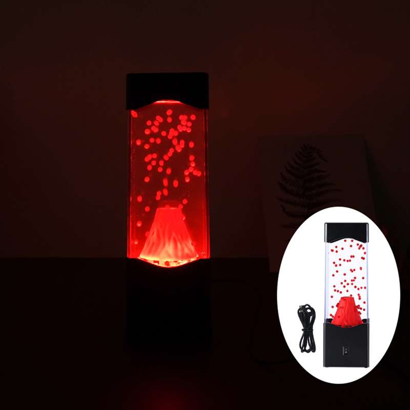 Foreign Trade Hot Selling Home Furnishing Nightlight Decorative Volcanic Lamp Creative Atmosphere Bedside Lamp Lava Lamp