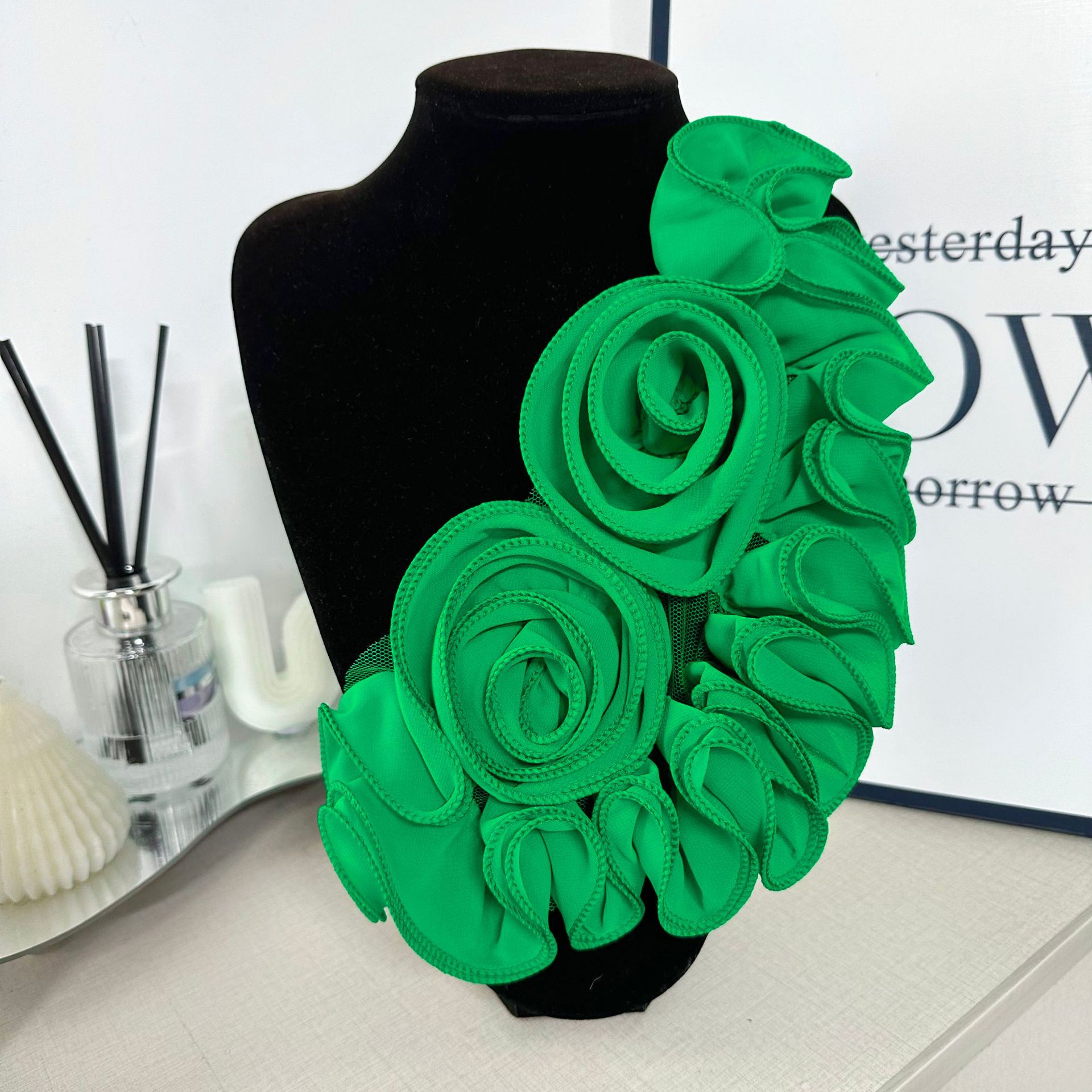 Decoración floral tridimensional encaje vestido de boda traje de baño accesorios accesorios tela adesivo accesorios ropa decoración joyas diy