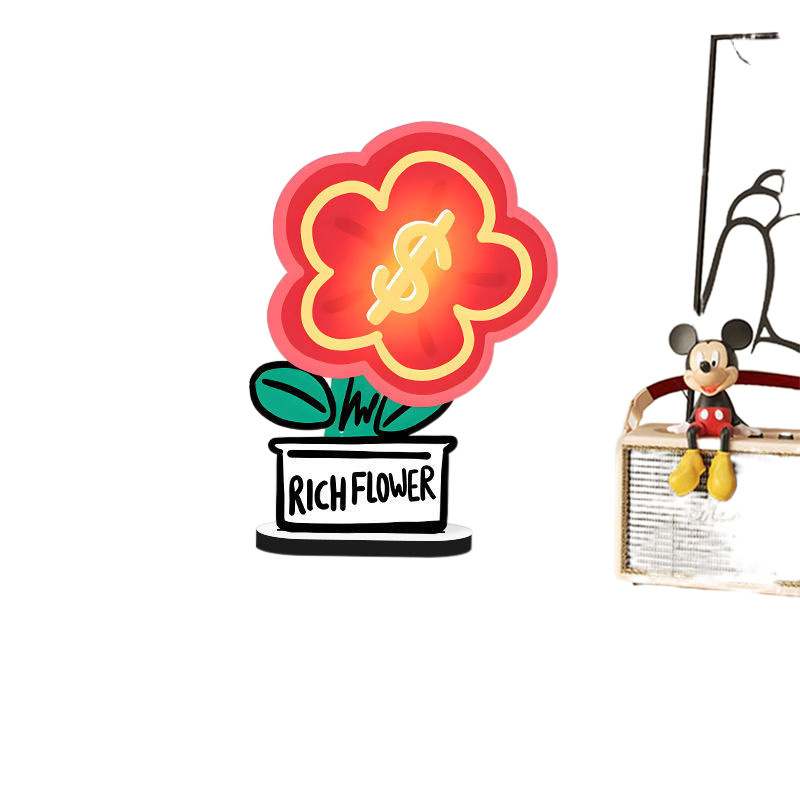 INS 스타일 풍부한 꽃 거실 데스크 데스크탑 작은 장식품 2024 새로운 크림 스타일 입구 캐비닛 장식