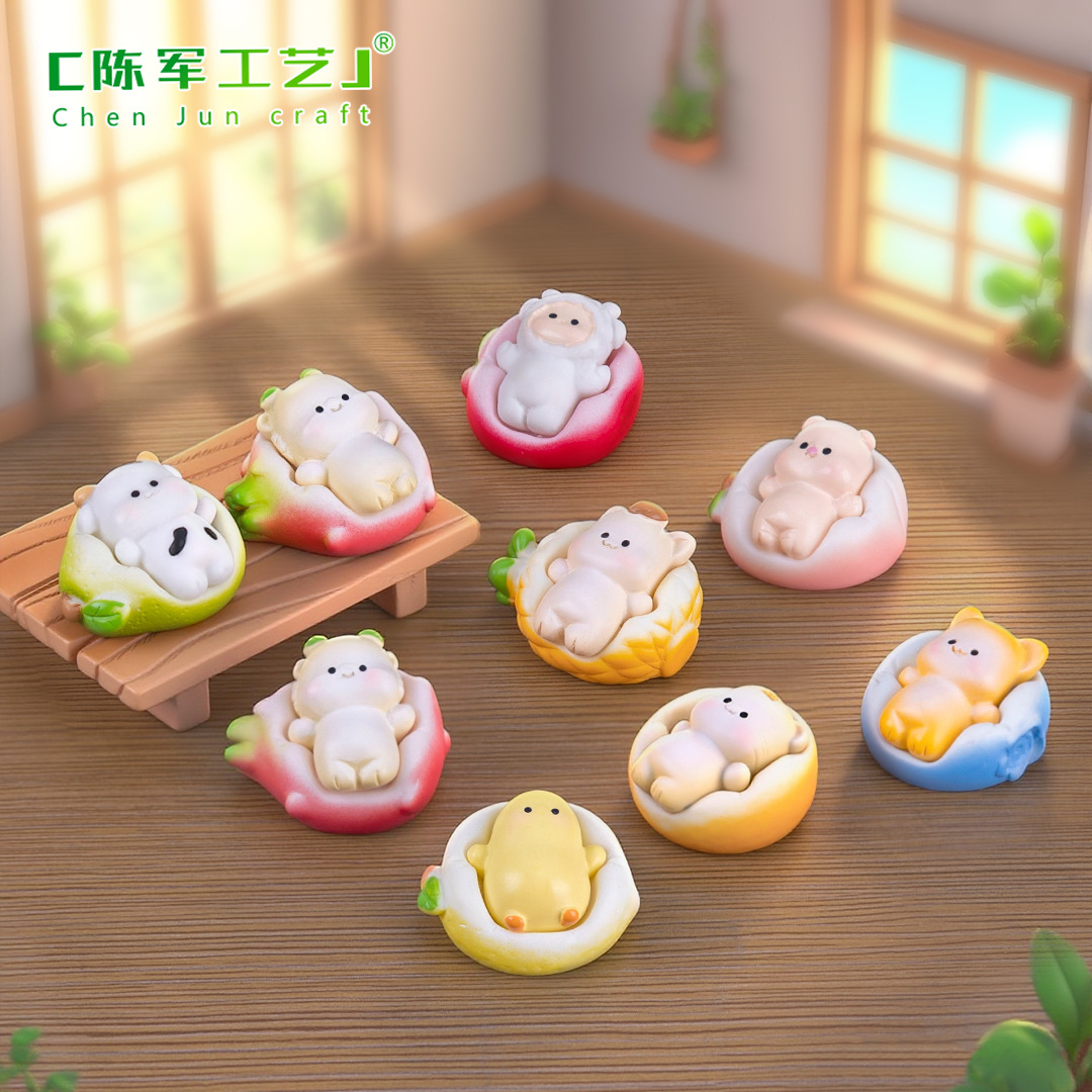 Creative Twelve Zodiac Signs Lying on the Sofa Doll Cute Doll House DIY Decoration Hanging Accessories Micro Landscape Small Ornaments