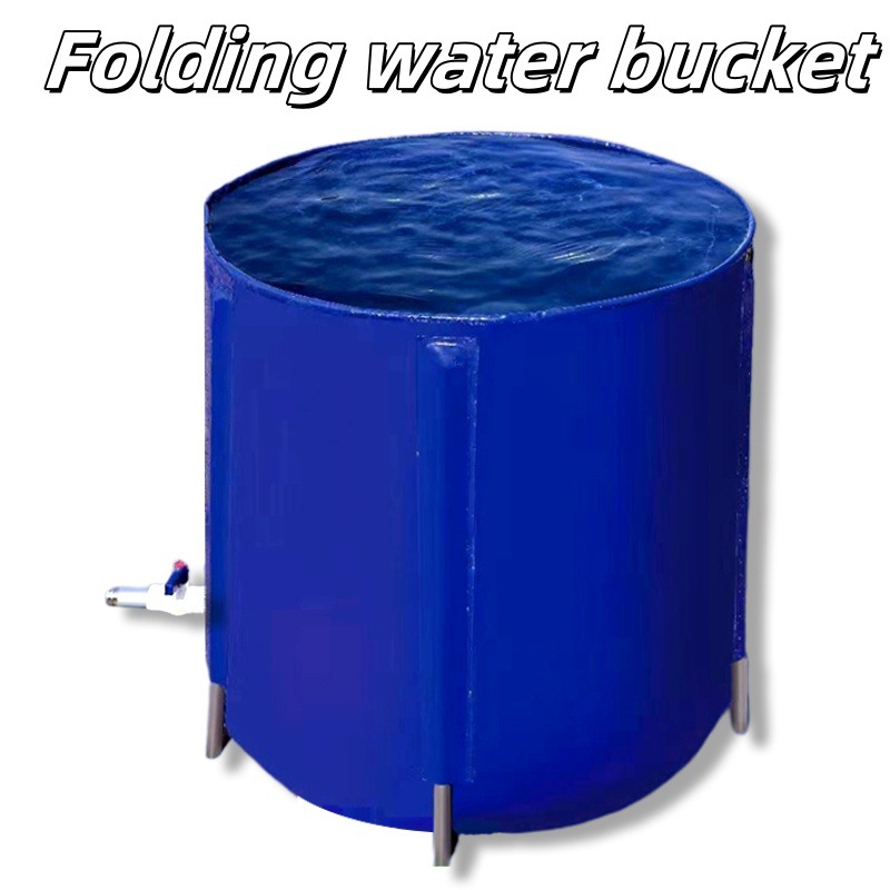 Canvas foldable bucket, large rainwater collection bag, portable car washing water collection, outdoor storage bucket