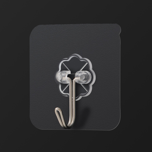 Factory running volume transparent non-perforated paste hook strong use seamless invisible hook wall door hook hook