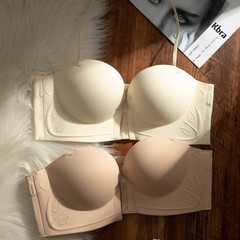947水纹前扣无痕内衣女小胸聚拢显大胸无钢圈防滑上托收副乳文胸