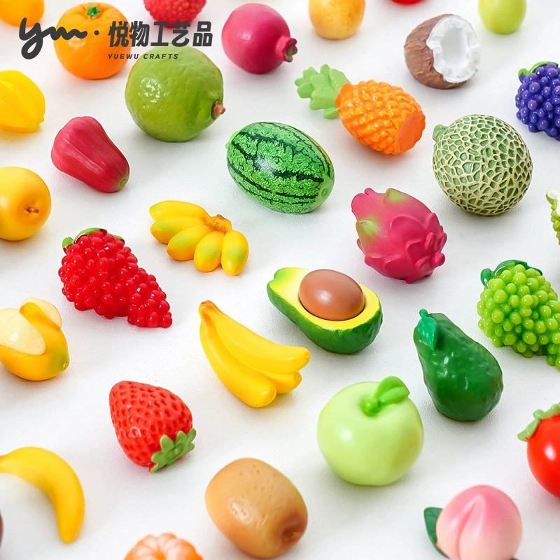 Креативные искусственные фрукты, домашняя еда и игра, милые кусочки, украшения «сделай сам», глухая коробка, сумка, аксессуары, микропейзаж, настольные маленькие украшения